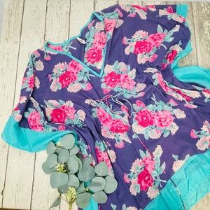 VIX Floral Kaftan Cover Up